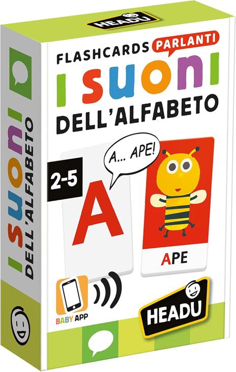 Headu - Flashcards Parlanti i Suoni dell'Alfabeto, Con il Metodo Fonetico Interattivo, Un Gioco Educativo dai 2 ai 4 anni