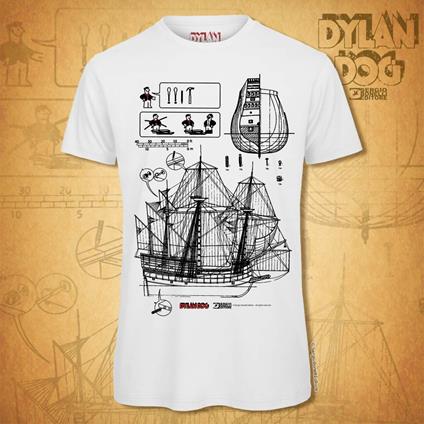 T-Shirt Unisex Tg. S. Dylan Dog: Galeone