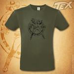 T-Shirt Unisex Tg. Xl. Tex Ranger Urban Khaki