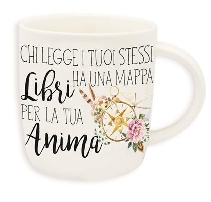 Tazza Buongiorno Mug Aphorism. Libri anima