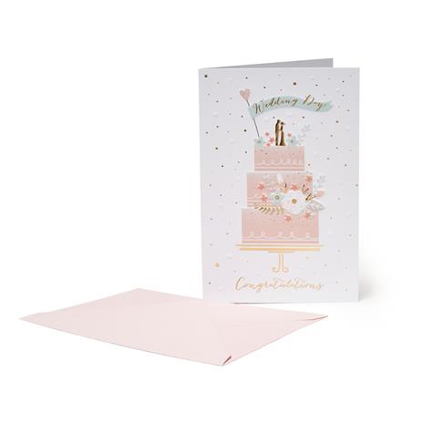 Biglietto auguri Insoliti Torta Matrimoniale Legami, Unusual Greeting Cards Wedding Cake - 11,50 x 17 cm - 2