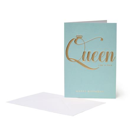 Biglietto auguri Felicità - Regina Legami, Happiness Greeting Cards, Queen - 11,50 x 17 cm - 2