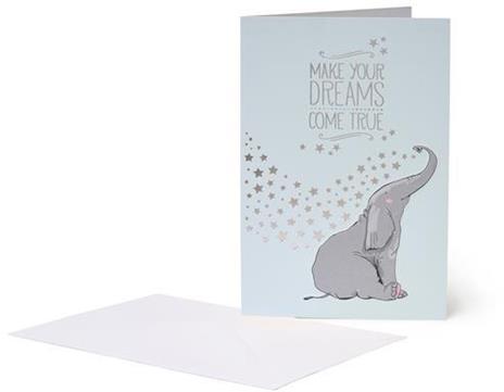 Biglietto auguri Felicità Elefante Legami, Happiness Greeting Cards Elephant - 11,50 x 17 cm