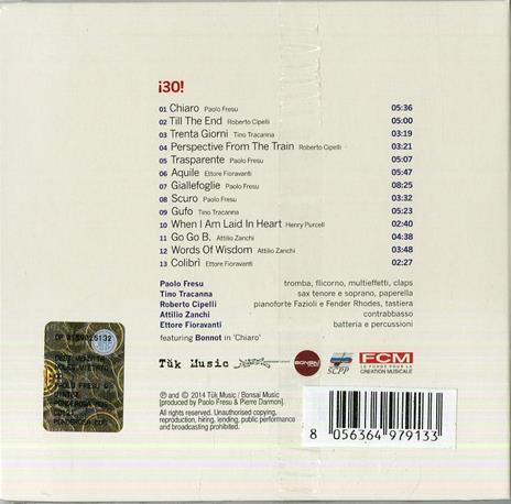 I30! - CD Audio di Paolo Fresu - 2