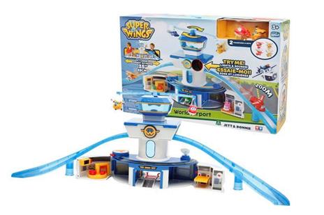 Super Wings. Playset Deluxe Torre di controllo. Con 2 Personaggi - 2