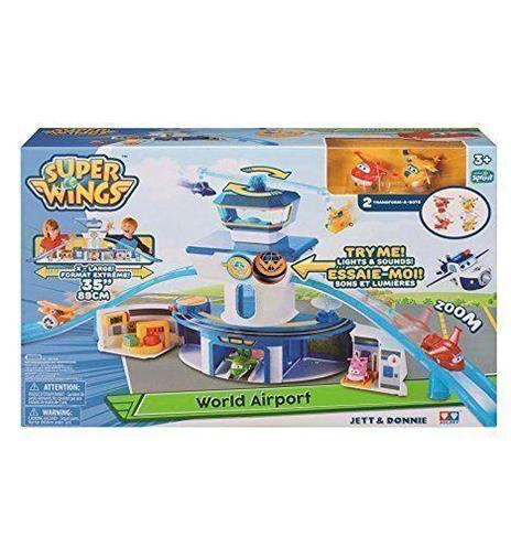 Super Wings. Playset Deluxe Torre di controllo. Con 2 Personaggi - 8