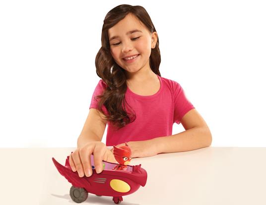 Pj Masks Super Pigiamini Personaggio 8 Cm + Veicolo - 4
