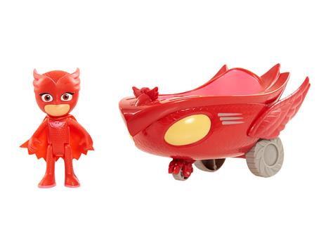 Pj Masks Super Pigiamini Personaggio 8 Cm + Veicolo - 5