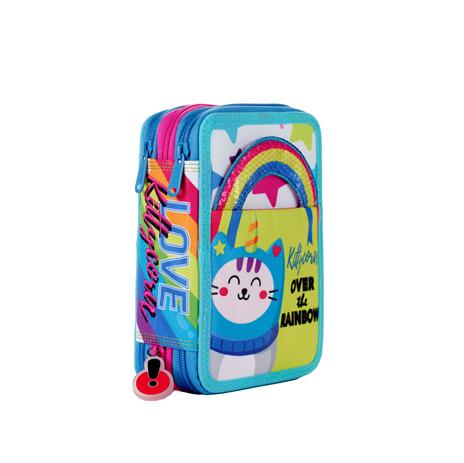 Astuccio accessoriato 3 zip GoPOP Kittycorn - 3