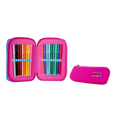 Astuccio accessoriato 3 zip  GoPOP Kittycorn. Con astuccio ovale - 5