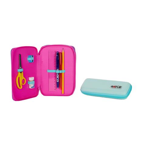 Astuccio accessoriato 3 zip  GoPOP Fashion. Con astuccio ovale - 6