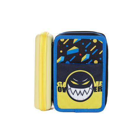 Astuccio accessoriato 3 zip GoPOP Gamer Pixel. Con astuccio ovale - 7