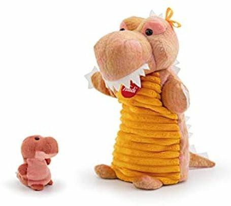 Trudi Marionetta+Baby Dinosauro Peluche 23x25x10 Cm