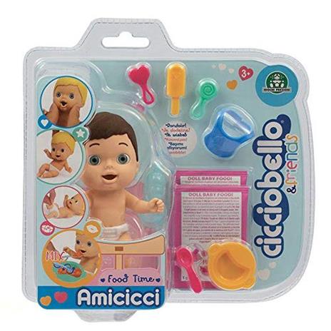 Cicciobello Amicicci, Baby con Set pasto e Accessori, Modelli Casuali, Giocattolo per Bambini dai 3 Anni, CC001, CC001000 - 4