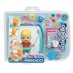 Cicciobello- CCB Amicicci Time, Tenero Bebè Biondo, Mini Play Set con Personaggio Morbidoso, Multicolore, CC000000