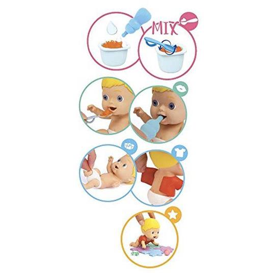 Cicciobello- CCB Amicicci Time, Tenero Bebè Biondo, Mini Play Set con Personaggio Morbidoso, Multicolore, CC000000 - 4