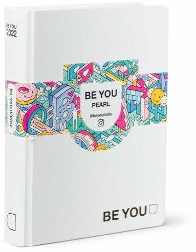 Diario BeYou 2021-2022, 12 mesi Original Standard Bianco Pearl - 19x14 cm - 2