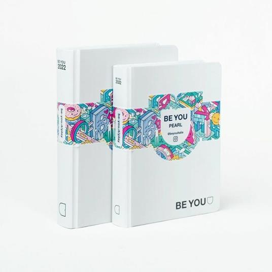 Diario BeYou 2021-2022, 12 mesi Original Standard Bianco Pearl - 19x14 cm - 4
