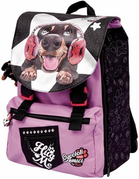 Zaino scuola estensibile Trudy Cuccioli Cerca Amici Assortito 40x28x28 cm - 4