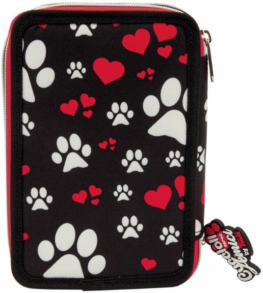 Astuccio accessoritato 3 zip Trudy Cuccioli Cerca Amici Assortito - 13x20x7 cm - 4