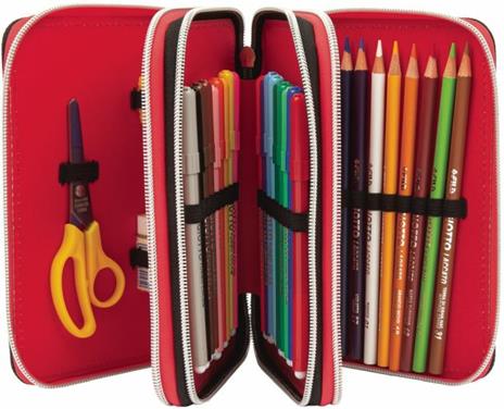 Astuccio accessoritato 3 zip Trudy Cuccioli Cerca Amici Assortito - 13x20x7 cm - 9