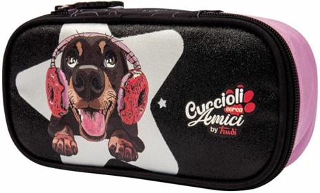 Astuccio ovale organizzato Trudy Cuccioli Cerca Amici Assortito - 6x22x11 cm - 5