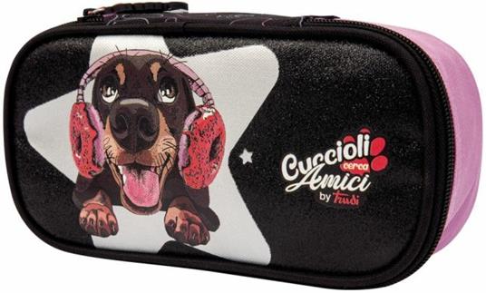 Astuccio ovale organizzato Trudy Cuccioli Cerca Amici Assortito - 6x22x11 cm - 5