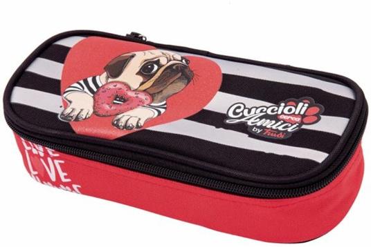 Astuccio ovale organizzato Trudy Cuccioli Cerca Amici Assortito - 6x22x11 cm - 7