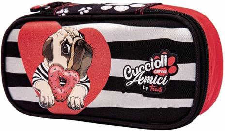 Astuccio ovale organizzato Trudy Cuccioli Cerca Amici Assortito - 6x22x11 cm - 10