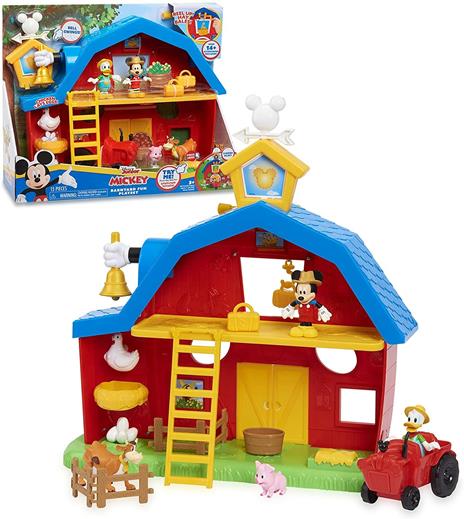 MICKEY&MINNIE Topolino - La fattoria di Topolino, 14 pezzi, con funzione sonore, giocattolo per bambini dai 3 anni in su, MCC10