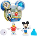 Topolino - Coppia di Mini Personaggi, Topolino e Paperino Calciatori 8cm, articolati con 4 punti di articolazione, collezionali tutti, per bambini a partire dai 3 anni, MCC04210, Giochi Preziosi
