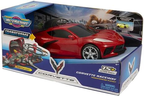Auto Corvette trasformabile Playset Micro Machines (MCM13000) - 2