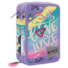 GoPop 22 Astuccio triplo Love - 13 x 19,5 x 6,5 cm