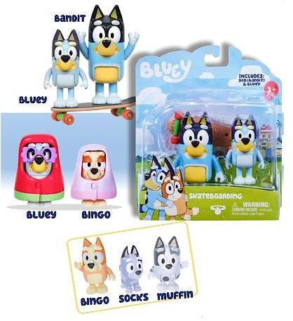 BLUEY Coppia Assortito BLY00000 - Giochi Preziosi - Bambole - Giocattoli