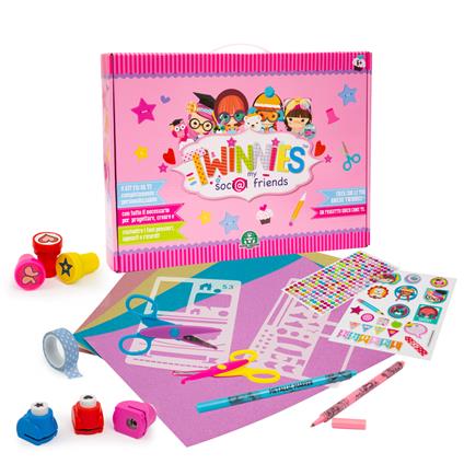 Twinnies valigetta deluxe kit con tanti accessori creativi
