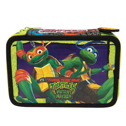 Astuccio triplo turtles  back to school 2023/2024