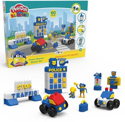 Playdoh Bloks - Stazione Polizia 60 Pz. (Pld00000)