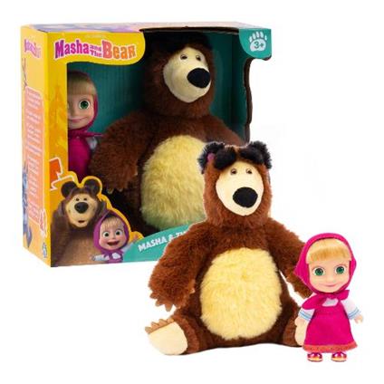 Bambola MASHA E ORSO con peluche 20 cm h. 12cm MHA21000