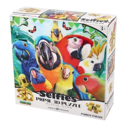 Puzzle PRIME 3D SELFIES Parrot 48 pz PUW03000