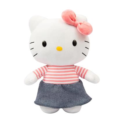 Hello Kitty Peluche Cm 30 Gonnellina Denim