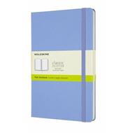 Taccuino Moleskine a pagine bianche Large copertina rigida Hydrangea. Blu