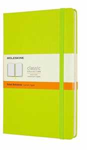 Cartoleria Taccuino Moleskine a righe Large copertina rigida Lemon. Verde Moleskine