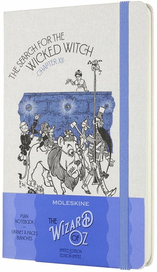Taccuino Moleskine Wizard of Oz a pagine bianche Large Wicked Witch. Blu