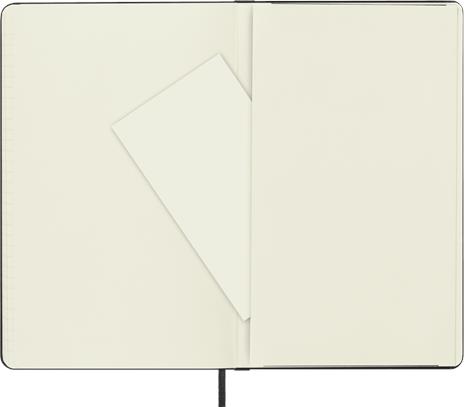 Taccuino Large Nero Doppio Layout a Righe e Pagine Bianche, Mixed (Ruled-Plain), Large 13X21, Hard, Black - 4
