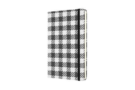 Taccuino Moleskine Blend 20 Limited Collection Large A righe copertina rigida. Check Pattern Grigio - 2