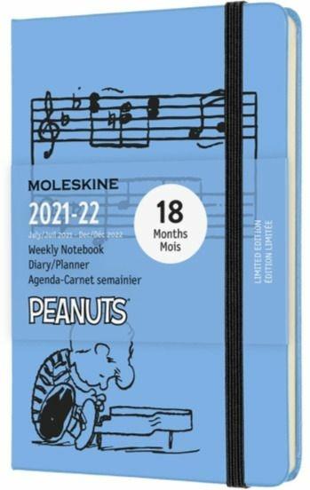 Agenda settimanale Moleskine Peanuts 2021-2022, 18 mesi Pocket Blu