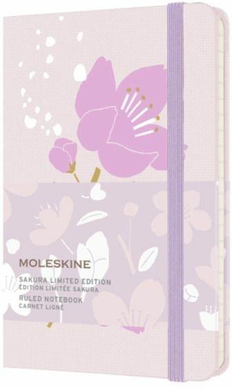 Taccuino Moleskine Limited Edition Sakura Pocket Copertina Rigida A righe Viola
