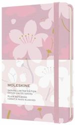 Taccuino Moleskine Limited Edition Sakura Pocket Copertina Rigida A pagine bianche Rosa