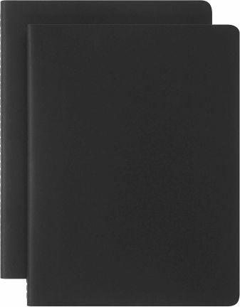 Taccuino Moleskine Smart Cahier, XL, a righe, 2 pz, nero - 19 x 25 cm