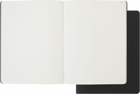 Taccuino Moleskine Smart Cahier, XL, a righe, 2 pz, nero - 19 x 25 cm - 2